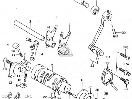 GEAR SHIFTING - GN125 1999 (X) (E02 E04 E18 E21 E22 E71) / P9