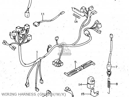 WIRING HARNESS (GN125V/W/X) - GN125 1999 (X) (E02 E04 E18 E21 E22 E71) / P9