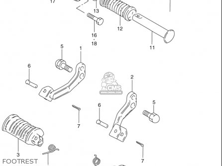 Suzuki Gn125 E 1997 (usa) parts list partsmanual partsfiche