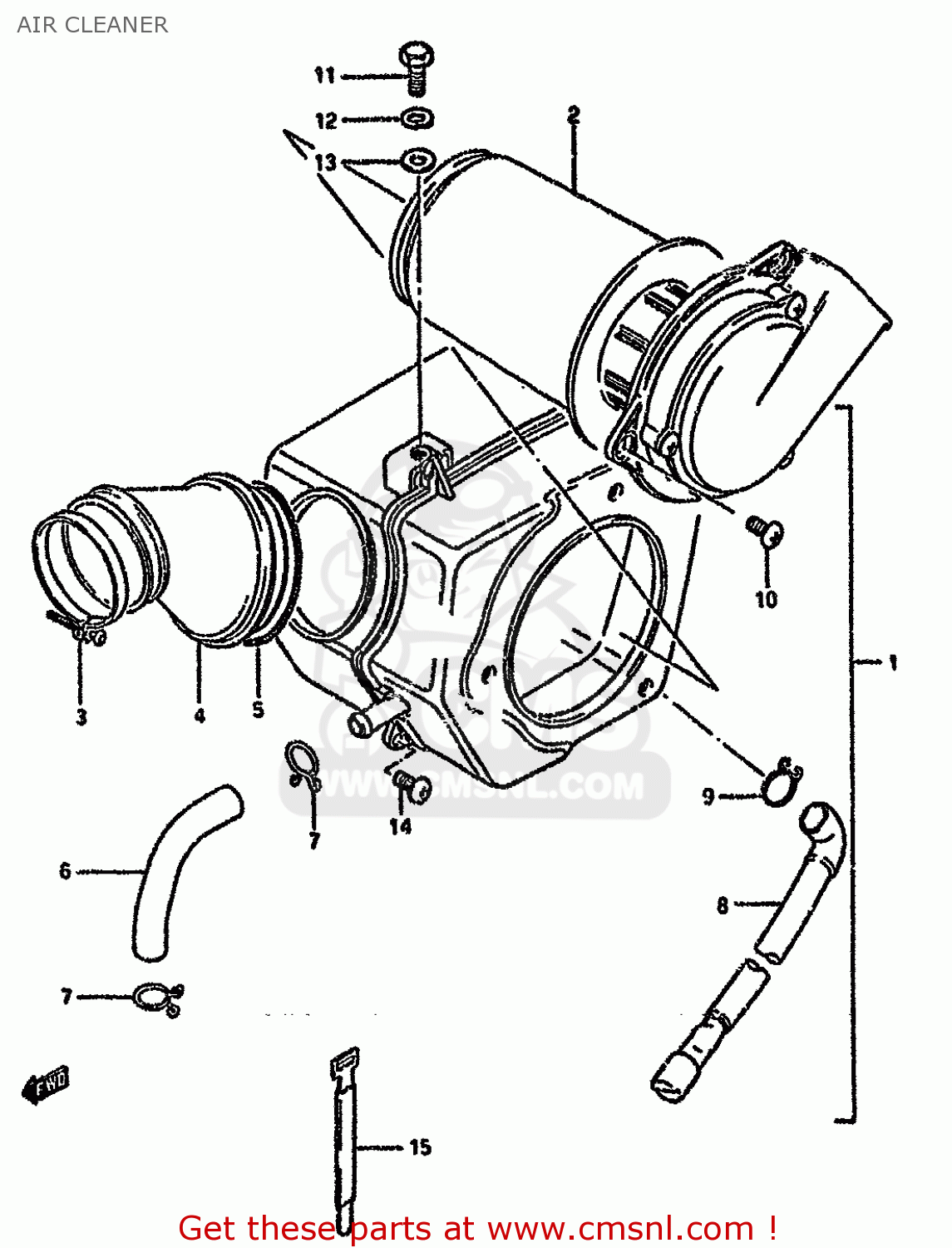 AIR CLEANER GN125E 1982 (Z) SINGAPORE (E30)