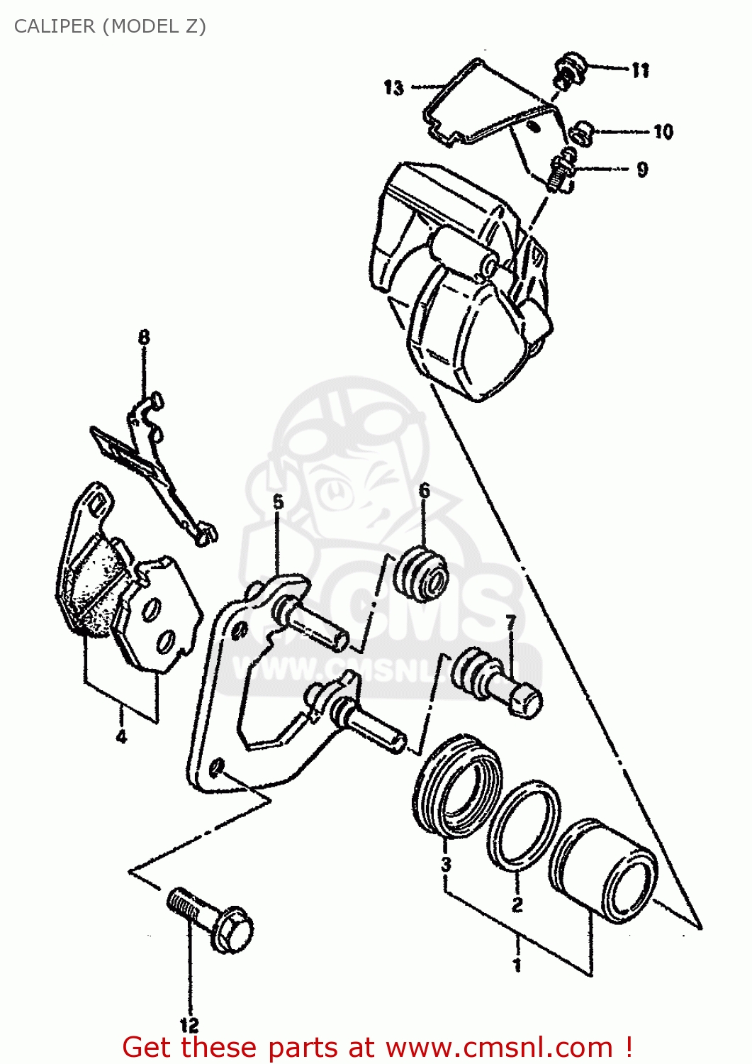 CALIPER (MODEL Z) GN125E 1982 (Z) SINGAPORE (E30)