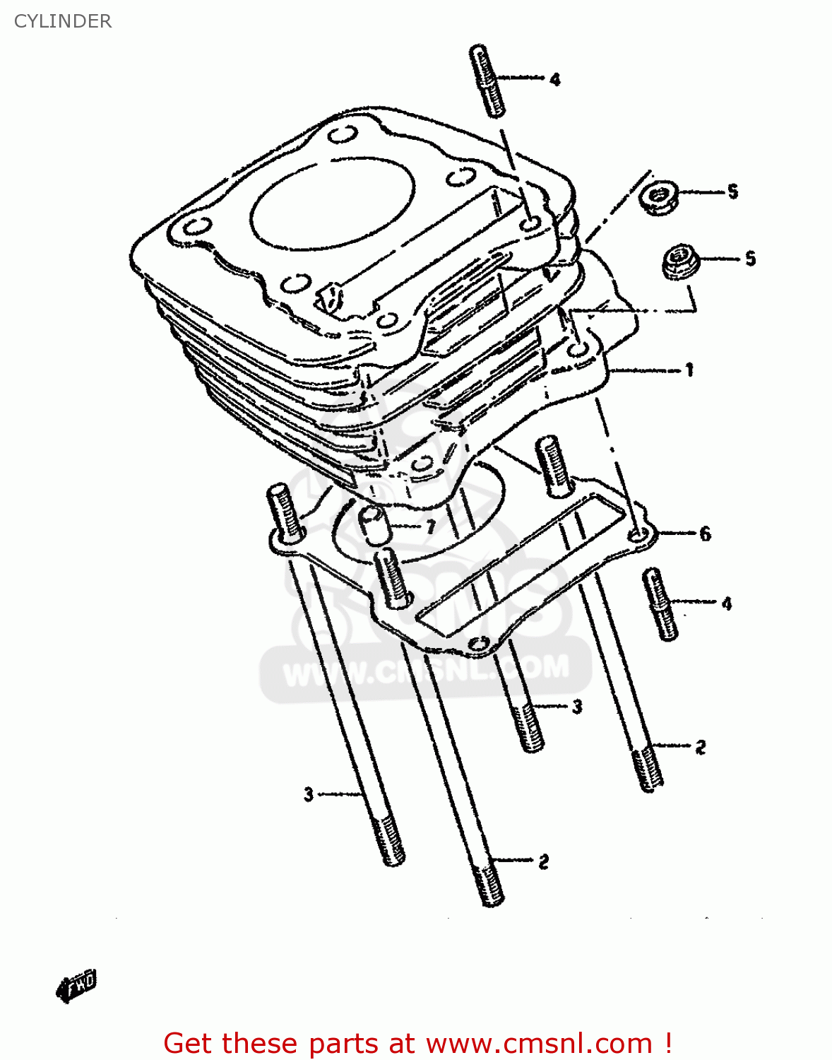 CYLINDER GN125E 1983 (D) SINGAPORE (E30)