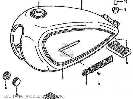FUEL TANK (MODEL D/K/M/N/R) - GN125E 1989 (K) SINGAPORE (E30)
