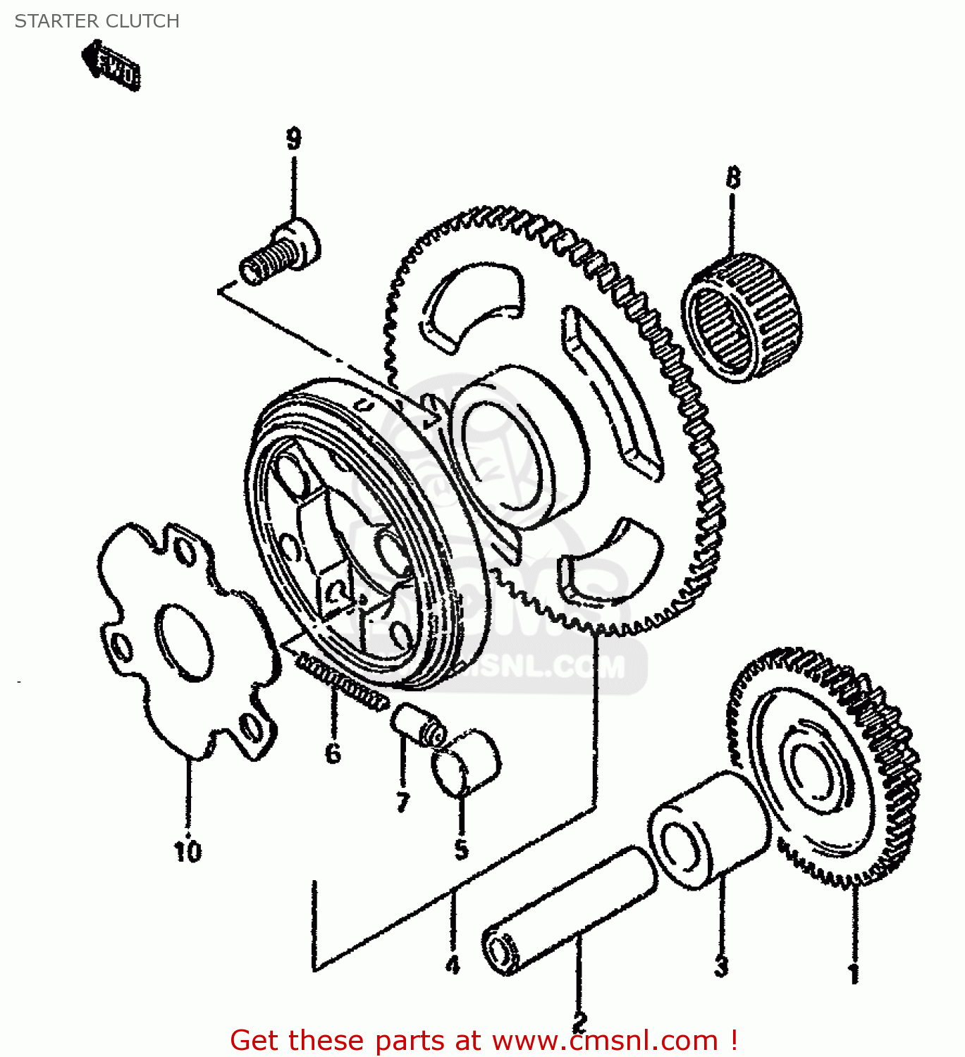 STARTER CLUTCH GN125E 1991 (M) SINGAPORE (E30)