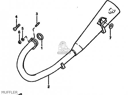 MUFFLER - GN125E 1991 (M) SINGAPORE (E30)