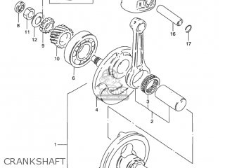 CRANKSHAFT - GN125E 1991 (M) USA (E03)