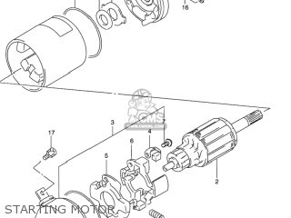 STARTING MOTOR - GN125E 1991 (M) USA (E03)
