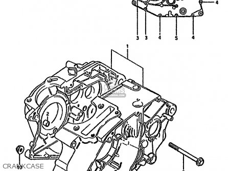 CRANKCASE - GN125E 1992 (N) SINGAPORE (E30)