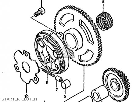 STARTER CLUTCH - GN125E 1992 (N) SINGAPORE (E30)