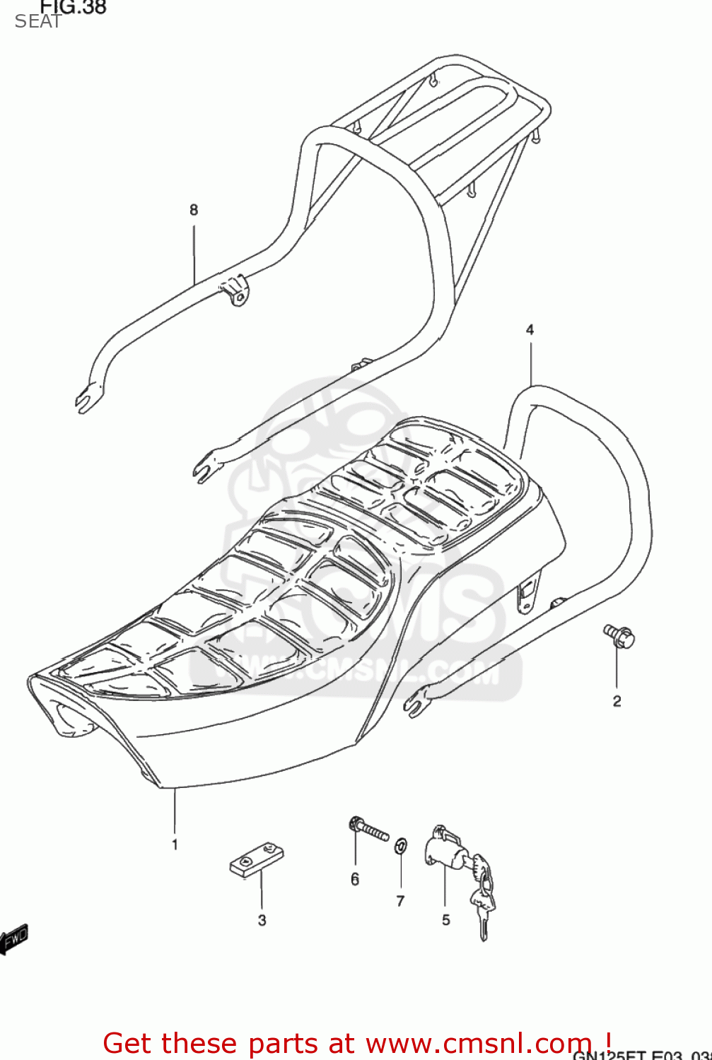 SEAT GN125E 1993 (P) USA (E03)