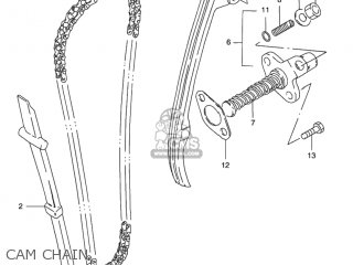 CAM CHAIN - GN125E 1993 (P) USA (E03)