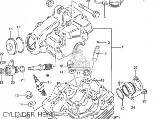 CYLINDER HEAD - GN125E 1993 (P) USA (E03)