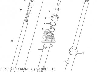 FRONT DAMPER (MODEL T) - GN125E 1993 (P) USA (E03)