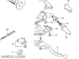 HANDLE LEVER - GN125E 1993 (P) USA (E03)