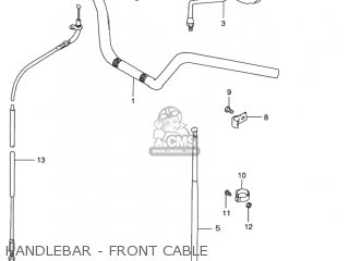 HANDLEBAR - FRONT CABLE - GN125E 1993 (P) USA (E03)