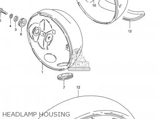 HEADLAMP HOUSING - GN125E 1993 (P) USA (E03)
