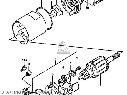 STARTING MOTOR (MODEL M/N/R) - GN125E 1994 (R) SINGAPORE (E30)