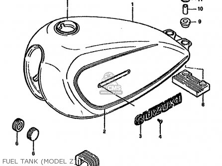 FUEL TANK (MODEL Z) - GN125E 1994 (R) SINGAPORE (E30)