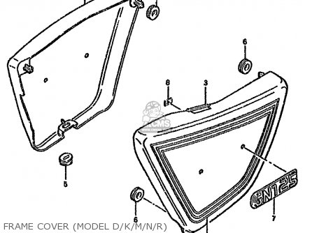 FRAME COVER (MODEL D/K/M/N/R) - GN125E 1994 (R) SINGAPORE (E30)