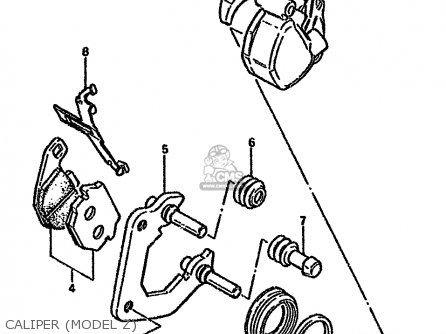 CALIPER (MODEL Z) - GN125E 1994 (R) SINGAPORE (E30)