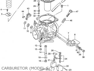 CARBURETOR (MODEL S/T) - GN125E 1994 (R) USA (E03)