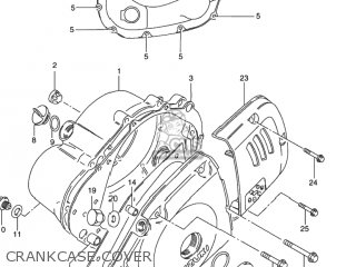 CRANKCASE COVER - GN125E 1994 (R) USA (E03)