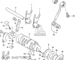 GEAR SHIFTING - GN125E 1994 (R) USA (E03)
