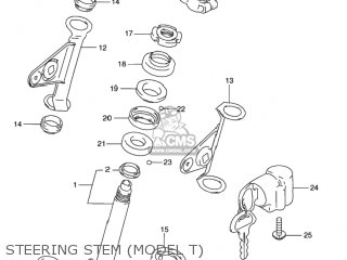 STEERING STEM (MODEL T) - GN125E 1994 (R) USA (E03)