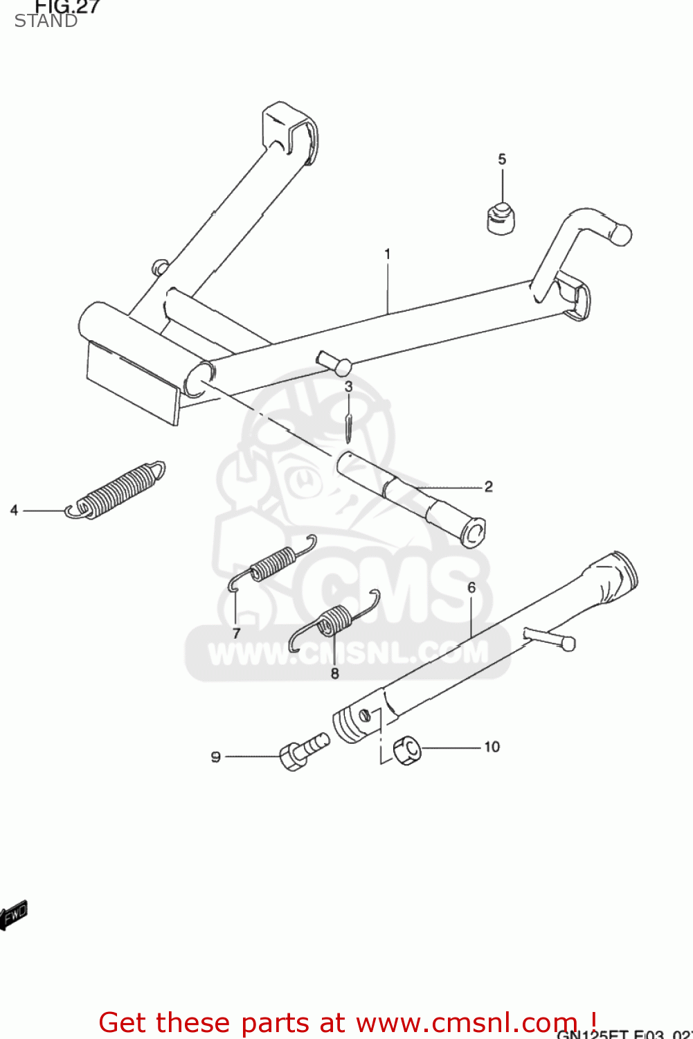 STAND GN125E 1995 (S) USA (E03)