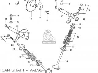 CAM SHAFT - VALVE - GN125E 1995 (S) USA (E03)