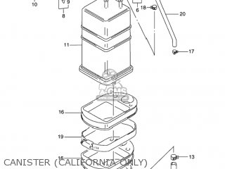 CANISTER (CALIFORNIA ONLY) - GN125E 1995 (S) USA (E03)