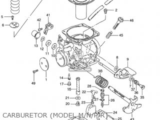 CARBURETOR (MODEL M/N/P/R) - GN125E 1995 (S) USA (E03)