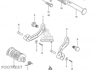 FOOTREST - GN125E 1995 (S) USA (E03)