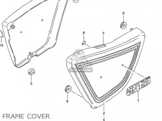 FRAME COVER - GN125E 1995 (S) USA (E03)