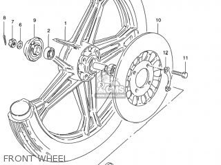 FRONT WHEEL - GN125E 1995 (S) USA (E03)