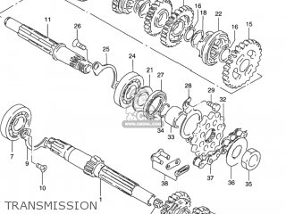 TRANSMISSION - GN125E 1995 (S) USA (E03)