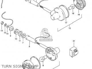 TURN SIGNAL LAMP - GN125E 1995 (S) USA (E03)