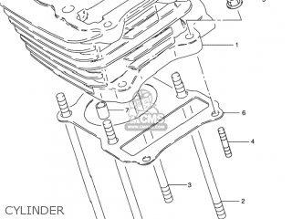 CYLINDER - GN125E 1996 (T) USA (E03)