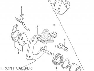 FRONT CALIPER - GN125E 1996 (T) USA (E03)