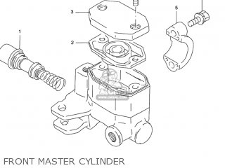 FRONT MASTER CYLINDER - GN125E 1996 (T) USA (E03)