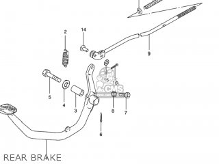 REAR BRAKE - GN125E 1996 (T) USA (E03)