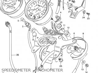 SPEEDOMETER - TACHOMETER - GN125E 1996 (T) USA (E03)