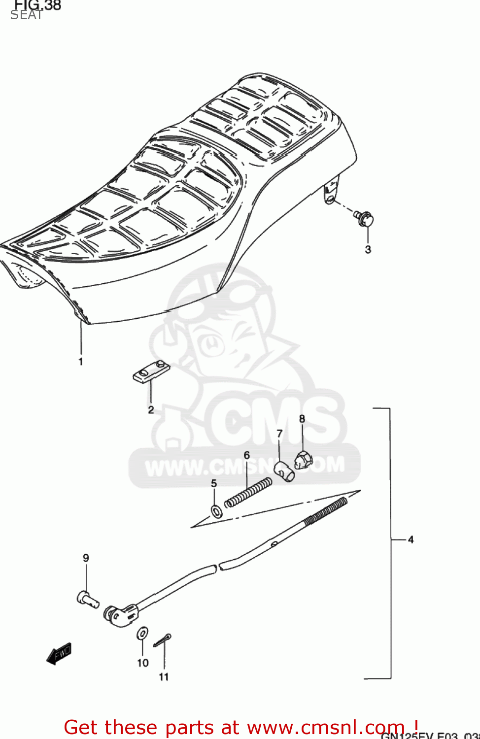 SEAT GN125E 1997 (V) USA (E03)