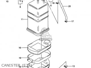 CANISTER (E33) - GN125E 1997 (V) USA (E03)