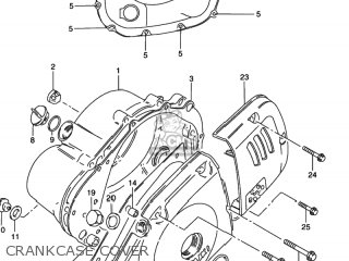 CRANKCASE COVER - GN125E 1997 (V) USA (E03)