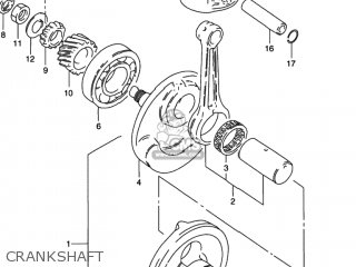 CRANKSHAFT - GN125E 1997 (V) USA (E03)