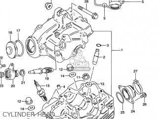 CYLINDER HEAD - GN125E 1997 (V) USA (E03)
