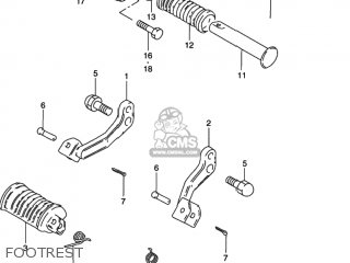 FOOTREST - GN125E 1997 (V) USA (E03)