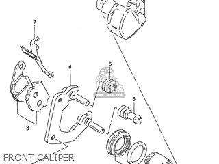FRONT CALIPER - GN125E 1997 (V) USA (E03)