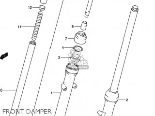 FRONT DAMPER - GN125E 1997 (V) USA (E03)